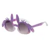 Nuevas Gafas de Sol de Conejo de Dibujos Animados para Niños, Estilo Dulce de Crema, Dulces y Lindas, Moda para Llevar, Anti-UV