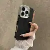 Textura de Cuero Denim Electrochapado Adecuado para Funda de Teléfono Móvil Apple 17Promax Piel Táctil Todo Incluido Agujero Grande Funda Protectora Iphone16