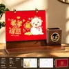 2027 Portalápices de Madera Calendario Personalizado Arte de Hierro Calendario Mensual Personalización Empresarial Impresión Publicitaria Regalo Empresarial