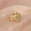 Anillo para Mujer, Lujo Ligero, Nicho de Alta Gama, Anillo Exagerado de Zirconia, Anillo Sencillo, Anillo Abierto, Joyería de Reina Madre, No se Desvanece
