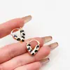 Pendientes Retro de Estampado de Leopardo, Simples, Modernos y Versátiles, Pendientes de Alta Gama, Estilo Lujo Ligero, Accesorios para Mujer de Nicho y Versátiles