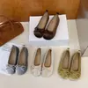 Zapatos de mujer estilo hada con lazo y punta redonda, novedad otoño 2026 versión coreana, mocasines planos de suela blanda poco profundos para mujer