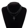 Collar de Capas Vintage con Perlas Estilo Chino Nuevo Transfronterizo, Cadena para Clavícula de Personalidad de Lujo Ligero de Gama Alta, Accesorio Versátil de Moda para Mujer