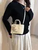 Bolsa Cesta de Verduras Retro de Mano para Mujer 2026 Nueva Moda Versátil Bolso Cubo Textura de Alta Calidad Bolso de Hombro Único Cruzado