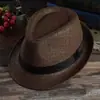 Sombrero de Sol de Verano con Bordes Ligeramente Enrollados, Sombrero de Paja, Estilo Simple, Estilo Británico, Ala Corta, Versátil, Casual, Sombrero Transpirable