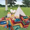 Tapete de praia transfronteiriço de secagem rápida repelente de água tapete à prova de umidade tapete de piquenique ao ar livre cobertor de acampamento