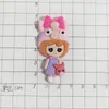 Pegatina Grande de Flor de Zapato de Niña de Dibujos Animados para Nevera, Termo, Funda de Teléfono Móvil, Pegamento de Crema, Tocado, Pasador de Pelo, Cuerda para el Cabello, Accesorios DIY