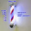 Nova Luz LED Colorida Rotativa de Beleza para Cabeleireiro Placa de Publicidade Luminosa para Barbearia Salão de Beleza Pendurada na Parede Externa