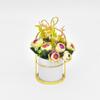 Soporte de flores chapado en oro de estilo nórdico, maceta de flores artificiales, decoración del hogar, adornos, regalos, arte floral para eventos transfronterizos.