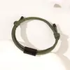 Pulseira Tubular Europeia e Americana Transfronteiriça com Cordão Duplo Colorida Aço Inoxidável Cor Impressão e Gravação Pulseira de Corda Trançada Ajustável