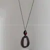 Estética China~ Collar Largo de Tinta y Lavado para Mujer 2026 Nuevo Colgante de Alta Gama Cadena para Suéter Accesorios Decorativos de Nicho