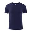 Camiseta de tênis de secagem rápida personalizada para corrida de verão, top esportivo, roupas de treinamento fitness, camisa de cultura de publicidade, logotipo de construção de grupo