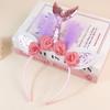 Accesorios para el cabello transfronterizos, diadema de sirena arcoíris, accesorios para el cabello de fiesta infantil europeos y americanos, flores de hilo de red de princesa sirena