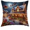 Funda de Almohada Nueva Transfronteriza Estampado Navideño Funda de Cojín Decorativa para Sofá Sala de Estar Dormitorio Funda de Almohada Regalo de Vacaciones