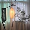 Lámpara de Piso de Tela para Sala de Té y Estudio, Atmósfera de Luz, Lámpara de Piso de Pesca, Lámpara de Piso de Nuevo Estilo Chino