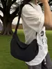 Versión Coreana 2026 Unisex Ultraligera Casual Gran Capacidad Impermeable Nylon Bolsa de Albóndiga Bolso de Hombro Cruzado para Mujer