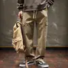 Pantalones casuales color caqui para hombre, pantalones de pierna recta para primavera y otoño, nuevos pantalones de trabajo para hombre 2026, pantalones holgados para hombre estilo americano