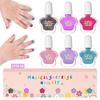 Esmalte infantil sem forno à base de água descascável seguro para arrancar kit de unhas arte de unhas para menina presente transfronteiriço atacado