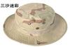 Chapéu Camuflado de Aba Redonda Estilo Americano, Chapéu Boonie para Exterior, Chapéu Redondo para Proteção Solar, Chapéu de Pescador, Boné Camuflado para Caminhada, Proteção Solar e Respirável