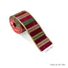 Cinta de Terciopelo Navideña Estampado en Caliente Copo de Nieve Retro Borde de Alambre de Hierro Horneado Decoración Navideña Cinta de Satén Árbol de Navidad Empaque de Caja de Regalo
