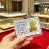 Pegatina para Teléfono Móvil de Oro Puro 999 Princesa Hazte Rica Foil de Oro Hazte Rico Rápido Pegatina para Refrigerador Año de la Oveja Ten Dinero para Gastar Tarjeta de Oro Regalo