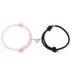Presente de Pulseira de Casal para o Dia dos Namorados Corda de Mão Tecida à Mão Pulseira Magnética de Amor para Homens e Mulheres Amizade Corda Vermelha Transfronteiriça