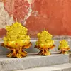 Nuevo Estilo Vela Atrae Riqueza y Reúne Fortuna Linterna de Loto Lámpara Eterna para Uso Doméstico para Atraer Riqueza y Tesoro Vela Lingote de Oro Fabricante