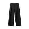 Nova Moda de Outono Calças Retas Largas com Caimento de Alta Qualidade Estilo Coreano Tendência Simples Versátil Casual Calças Longas Tendência