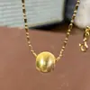 Colar de Bolinha Prateada Escovada Olho de Gato Estilo Livro Vermelho Pequeno, Corrente de Clavícula Versátil de Alto Padrão, Nicho Estilo Chinês Novo Exquisito