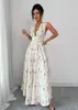 2026 Comercio Exterior Transfronterizo Estampado Floral Digital Camisola y Mono, Atuendo de Vacaciones de Moda y Versátil para Mujer