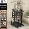 Soporte para cuchillos de cocina para el hogar Estante de almacenamiento Bloque de cuchillos con drenaje multifuncional Estante organizador de almacenamiento para cuchillos de cocina, tijeras, cubiertos
