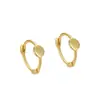 Pendientes Redondos Geométricos de Plata de Ley S925 2025 Nuevos Pendientes de Moda Coreana para Mujer Pequeños Frescos Simples Elegantes Pendientes Pendientes