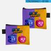 Monedero de poliéster con diseño de frutas Blox en 3D para estudiantes, tarjetero, bolsa para guardar monedas, estuche portátil para llaves