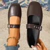 Comércio Exterior 2026 Verão Novo Sapato Feminino de Uma Fivela Confortável Macio Sapatilhas Mocassins Sapatos Rasos Casuais para Mulheres