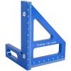 Aleación de aluminio multifunción regla triangular carpintería 45 grados 90 grados regla trazado regla escala escuadra herramientas de carpintería