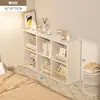 Estantería simple, estante de almacenamiento de pie, librero, gabinete de almacenamiento, mueble bajo para sala de estar en casa, gabinete de pared, gabinete de almacenamiento, gabinete de rejilla