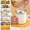 Taza de Desayuno Aislada Acero Inoxidable 304 Taza para Gachas con Tapa Vaso Portátil para Avena Taza para Leche Gran Capacidad Sellado Vaso Tipo Lata para Sopa
