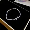 Pulseira Europeia e Americana de Folha de Trigo Dourada Cravejada de Diamantes Design de Nicho Personalizado Pulseira Versátil Pulseira de Luxo Leve de Alta Qualidade para Mulheres