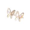 Nuevos Pendientes de Mariposa Versátiles Estilo Coreano para Mujer, Diseño Artístico de Nicho, Lindos Pendientes Huecos al por Mayor