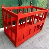Cesta y Jaula para Grúa de Trabajo en Altura Personalizadas para Construcción de Muros Exteriores, Marco Superior Giratorio Automático, Cesta Colgante de Grúa con Balanceo Automático