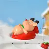 Novidades de Natal: Bonecos de Neve Miniatura Adoráveis e Divertidos em Resina para o Natal Decorações de Micro-Paisagem de Cena de Neve
