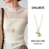 Nuevo Collar Largo Minimalista Estilo Coreano Gota de Agua, Colgante de Lujo Ligero de Gama Alta, Diseño de Nicho, Accesorio de Moda para Viajar para Mujeres