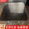 Mesa plegable de acero inoxidable con esquinas redondeadas, mesa cuadrada antiarañazos, mesa plegable para puesto de barbacoa de mercado nocturno