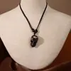 Colar de Resina Estilo Étnico Tribal da Nova Zelândia Pingente Imitação de Osso Gancho de Peixe Maori Corrente para Suéter Acessórios de Viagem para Pontos Turísticos