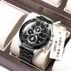 Reloj Deportivo Multifuncional para Hombre Shopee Reloj de Cuarzo Trendy para Hombre Resistente al Agua Correa de Acero Reloj Transfronterizo