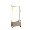 Cabide de Chão para Casa Estilo Creme, Simples e Moderno, Cabide de Roupas Removível de Luxo Leve, Cabide de Armazenamento de Roupas Celebridade da Internet