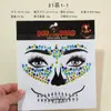 Novedad Caliente del Fabricante Halloween Pascua Pegatinas Faciales de Diamante Oscuro Pegatinas de Tatuaje Pegatinas de Diamante