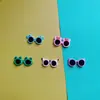 Gafas de Dibujos Animados DIY Accesorios de Resina Hechos a Mano Pegamento de Crema Material para Carcasa de Teléfono Móvil Pasador Creativo Adornos para el Cabello Pegatinas Decorativas