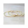 Pulsera de Abalorios Hecha a Mano, Estilo Bohemio de Moda, Set de Tres Piezas, Joyería Elegante Apilable para Mujeres