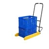 Cesta volquete, carrito pequeño para transportar verduras, huevos y productos acuáticos, carrito con estructura de plástico, caja volquete de almacenamiento para taller, carretilla de mano